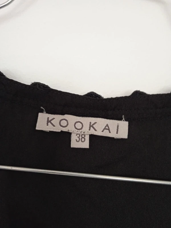 Vestido elegante, holgado, negro Kookaï talla 38 – photo 4